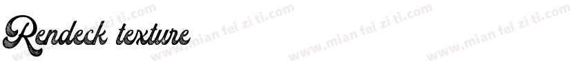 Rendeck texture字体转换